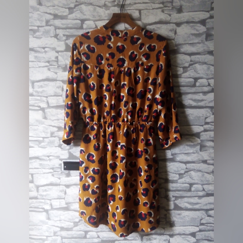 Stella Morgan animal print collared dress size UK 12 - Picture 3 of 5